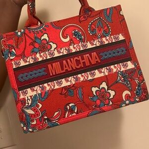 Red Floral Crossbody Bag